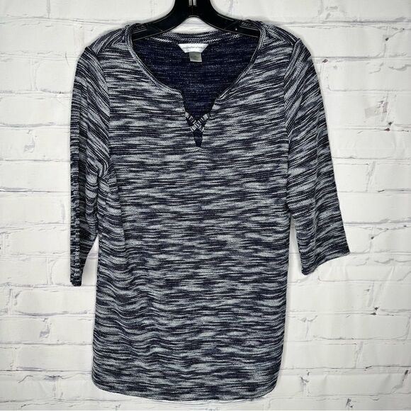 Christopher & Banks blue medium top - Picture 1 of 5